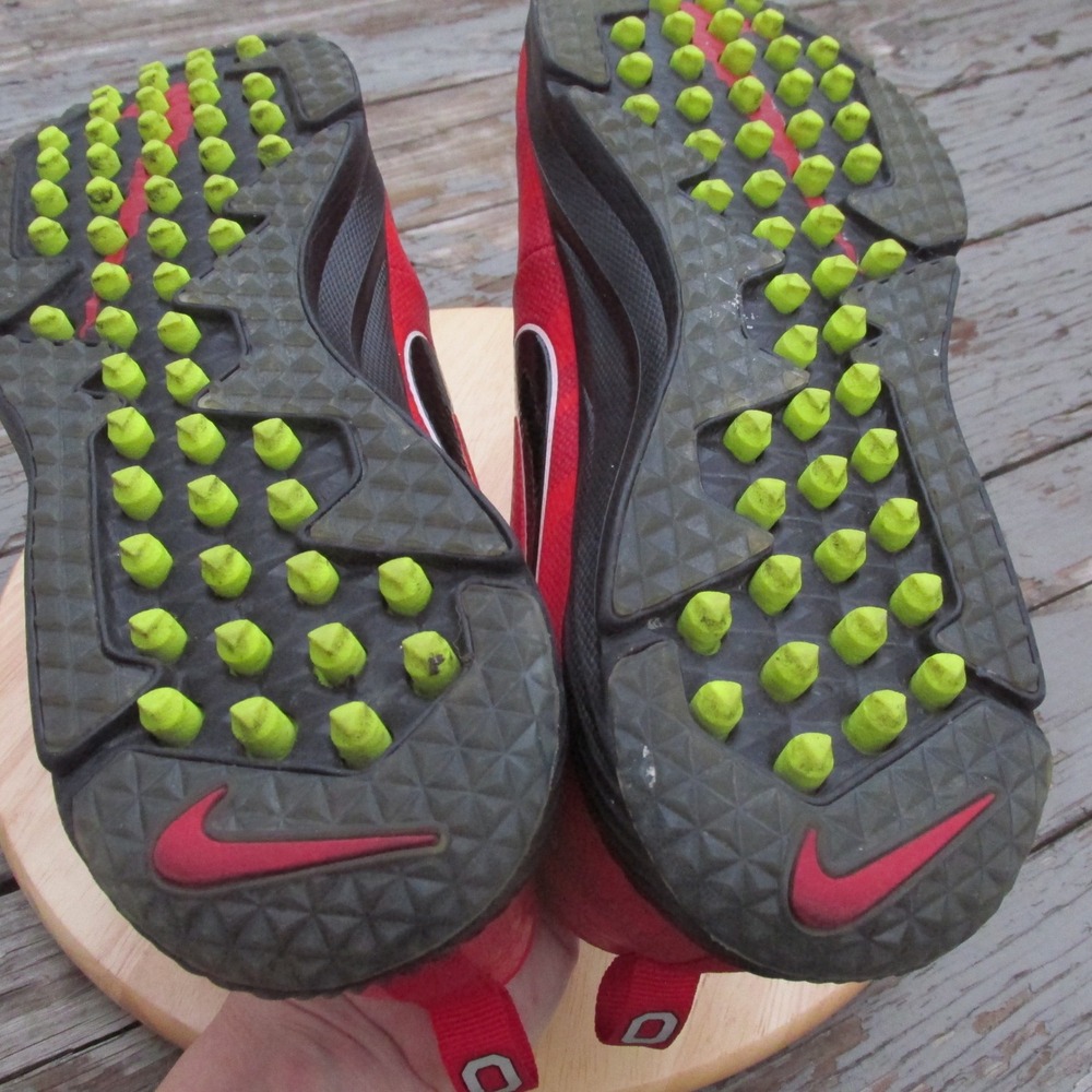 Nike Vapor Speed Turf Golf Shoes Mens 10 US Red 924776-601 Ohio State Buckeyes - Picture 13 of 16